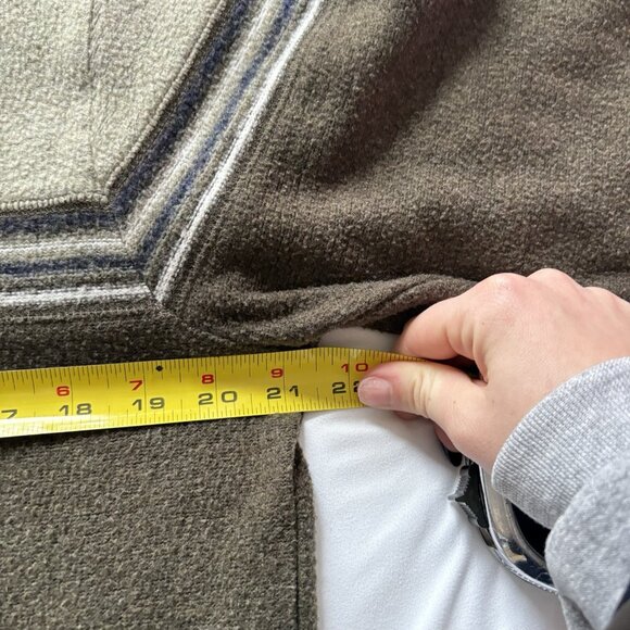 Vintage 90s Y2K Long Sleeve Sweater Mens Size XL Green Fleece Skater Grunge Goth - Picture 5 of 7